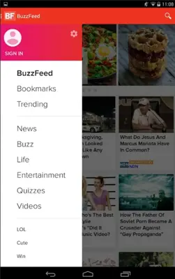 BuzzFeed android App screenshot 1